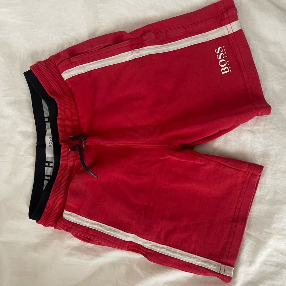 BOSS kids Red Shorts